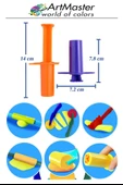Renkli Oyun Hamuru Enjektör Seti 4 lü 1 Paket 4 Çeşit Enjektör Oyun Hamuru Kalıbı Okul Öncesi Kreş Etkinlik Aktivite - 2