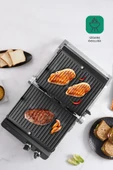 HOMEND Grilliant 1342h 3 In 1 Inox Gövde Çift Taraflı XL Döküm Plaka Tost Ve Izgara Makinesi thumbnail 2