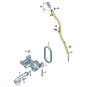 Seat İbiza 2009-2012 1.6 Dizel CAY Motor Yağ Çubuk Borusu 03L103634G - 3