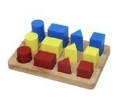 29 Adet Ahşap Anaokulu Montessori Eğitici Kavram Oyuncakları Seti - 5