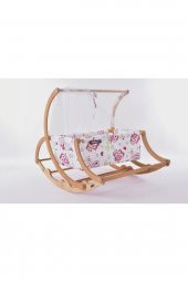 Biray Serisi Anne Yanı, Yerde Sallamalı Bebek Beşiği / Pembe Baykuş (Coy Owls) - 1