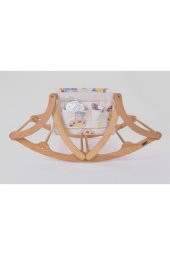 Ferzane Serisi Anne Yanı, Yerde Sallamalı Bebek Beşiği / Yavru Ayıcık Bej Zeminli (Rascal Cub brown) - 3