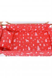 Feyzan Serisi Anne Yanı, Yerde Sallamalı Bebek Beşiği / Beyaz Kar Tanesi (Christmas Miracle White) - 5