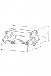 Feyzan Serisi Anne Yanı, Yerde Sallamalı Bebek Beşiği / Beyaz Kar Tanesi (Christmas Miracle White) - 6