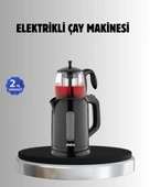Sinbo STM 5840 Elektrikli Çay Makinesi 1800W Cam Demlik ve Sıcak Tutma Özellikli - 1