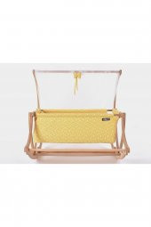 Yakut Serisi Anne Yanı, Yerde Sallamalı Bebek Beşiği / Sarı Yıldızlar (Little Stars Yellow) - 2