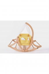 Yakut Serisi Anne Yanı, Yerde Sallamalı Bebek Beşiği / Sarı Yıldızlar (Little Stars Yellow) - 4