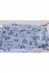 Tuana Serisi Anne Yanı, Yerde Sallamalı Bebek Beşiği / Mavi Çılgın Kediler (Crazy Cat Boys Blue) - 6