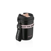 Shotay Strow Coffe Çelik Mug.410 Ml. Siyah SHT-ST-8136 thumbnail 1