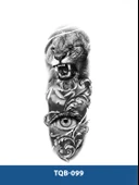 TQB-099 KAPLAN VE GÖZ DESEN GEÇİCİ KOL DÖVMESİ-TATTO thumbnail 1