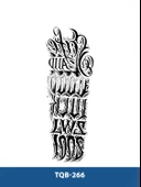 TQB-266 YAZILI GEÇİCİ KOL DÖVMESİ-TATTO thumbnail 1