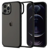 Spigen iPhone 12 / iPhone 12 Pro ile Uyumlu Kılıf Ultra Hybrid Matte Black thumbnail 2