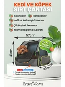 Brave Paws Kedi ve Köpekler Için Piramit XL Taşıma Çantası - Geniş Alan Havalandırmalı Seyahat Çantası - 1