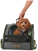 Brave Paws Kedi ve Köpekler Için Piramit XL Taşıma Çantası - Geniş Alan Havalandırmalı Seyahat Çantası - 3