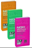 Kalem Ucu 120 li 0.7 mm 2B 3 Paket Noki Çoklu Versatil Kalem Uç Mekanik Uçlu Otomatik Kurşun Kalem Ucu 60 mm Yumuşak - 1