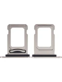 iPHONE 15 Pro Max Uyumlu Çift Sim Tepsisi Sim Aparatı Sim Kart Yuvası thumbnail 1