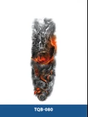 TQB-080 KANATLI SAVAŞCI VE ANKA KUŞU DESEN RENKLİ GEÇİCİ KOL DÖVMESİ-TATTO thumbnail 1