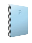 Gıpta 2026 Spiralli Günlük Ajanda 20x28 cm 419-SEK Pastel Mavi thumbnail 1