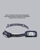 Gece Balıkçılığı İçin Ultra Parlak Şarjlı Kafa Lambası | 4 Işık Modu + USB Şarj - 3