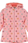 Kız Çocuk İçi Peluş Astarlı-Desenli-Kapüşonlu-Beli Lastikli Mont 12363 thumbnail 3