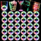 Işıklı Yapışkanlı Bardak Altı Aparatı Ledli 3 Modlu thumbnail 2