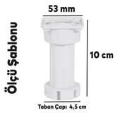 Mobilya Baza Mutfak Dolap Masa Puf Sehpa TV Ünitesi Ayağı Ayarlanabilir 10 cm Beyaz Ayak (8 Adet) thumbnail 2