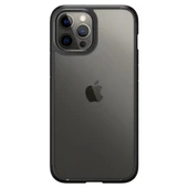 Spigen iPhone 12 / iPhone 12 Pro ile Uyumlu Kılıf Ultra Hybrid Matte Black thumbnail 8