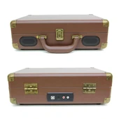 Pikap Çantalı Önden Hoparlörlü Kahverengi Bluetooth Hoparlör Plakçalar C0453 thumbnail 4