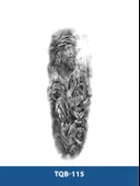 TQB-115 ADAM VE RAHİBE DESEN GEÇİCİ KOL DÖVMESİ-TATTO thumbnail 1