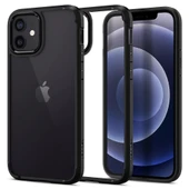 Spigen iPhone 12 / iPhone 12 Pro ile Uyumlu Kılıf Ultra Hybrid Matte Black thumbnail 3