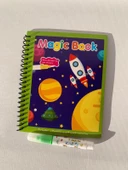 EVREN UZAY GEZEGEN Magic Book Eğitici İngilizce Sihirli Boyama Kitabı Su Kalemli Water Painting Yşl thumbnail 1