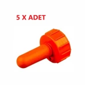 Pet Şişe ve Biberon Lüks Emzik ve Kapak 5 Adet thumbnail 1