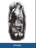FF-218 ORTA BOY ULUYAN KURT VE ORMAN DESEN GEÇİCİ DÖVME-TATTO thumbnail 1