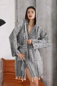 Tonna Black Bathrobe - 1