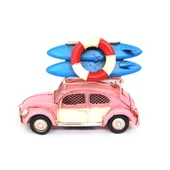 1204E-3091SS PEMBE DEKORATİF ÇERÇEVELİ KUMBARALI METAL BİBLO - 3