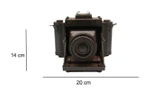 C1628 DEKORATİF METAL FOTOGRAF MAKİNASI BİBLO - 2