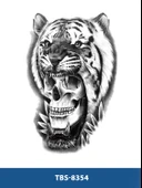 TBS-8354 ORTA BOY KAPLAN KURUKAFA DESEN GEÇİCİ DÖVME-TATTO thumbnail 1