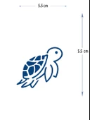 MED-016 YARI KALICI KARETTA KARETTA-DENİZ KURBAĞASI DESEN DÖVME-TATTO thumbnail 1