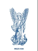 MGZS-030 YARI KALICI YENİK HAÇLI SAVAŞCI DESEN DÖVME-TATTO thumbnail 1