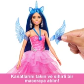 HRR16 Barbie Mavi Saçlı Prenses Bebek thumbnail 4