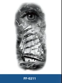 FF-211 ORTA BOY GÖZ VE GEMİ DESEN GEÇİCİ DÖVME-TATTO thumbnail 1