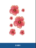 X-091 RENKLİ ÇİÇEK ÇOKLU DESEN GEÇİCİ DÖVME-TATTO thumbnail 1