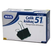 ÇELİK KISKAÇ 51MM 12 PARÇA  OMEGA KOLLU CİLT KISKAÇI (5284) thumbnail 2