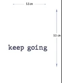 MED-065 YARI KALICI KEEP GOİNG-İLERLE YAZILI DÖVME-TATTO thumbnail 1