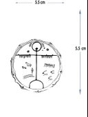 MED-140 YARI KALICI ŞAMAN ŞEMASI DESEN DÖVME-TATTO thumbnail 1