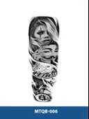MTQB-006 MASKELİ KADIN DESEN GEÇİCİ KOL DÖVMESİ-TATTO thumbnail 1