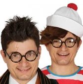 Siyah Çerçeveli Numarasız Camlı Öğrenci Şaka Gözlüğü 1 Adet - 1