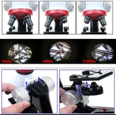 Eğitici Mikroskop Kiti Zoom Led Işıklı 100X 400X 1200X St1200X - 2