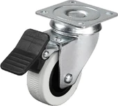 Hts 334 - 50x20 mm Çift Bilyalı Tablalı Frenli Teker 4 Adet - 1