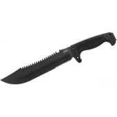 Sog F03T Kamp Tırtıklı Testereli Outdoor Pala / Bıçak 39 cm - Kauçuk Saplı - 1